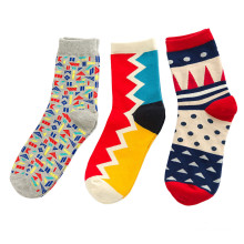 Women′s Cotton Crew Socks (WA049)